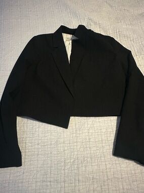 Rachel Zoe Black Blazer with White Pinstripe Lining